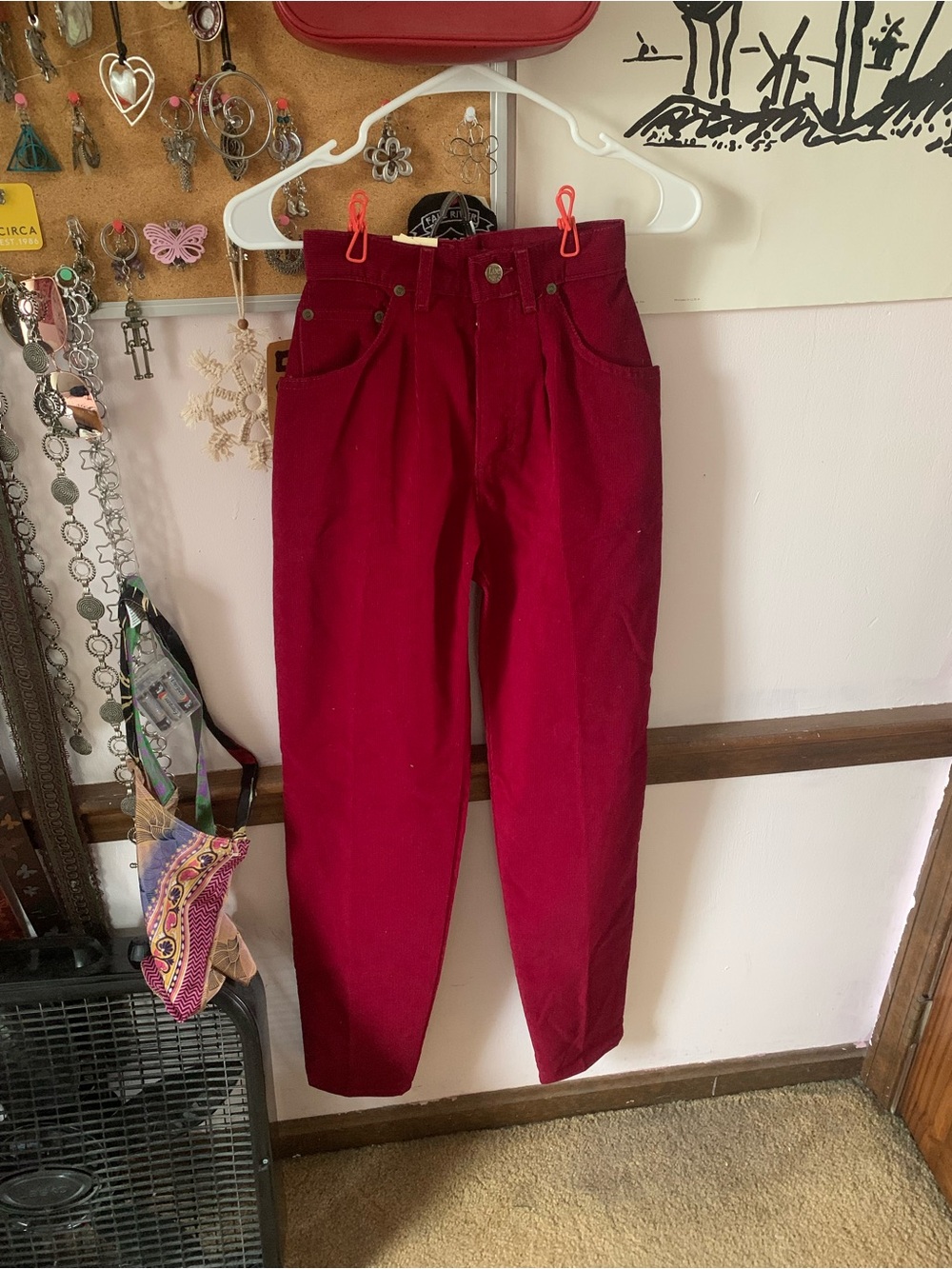 Lee High-Rise Burgundy Women's Jeans